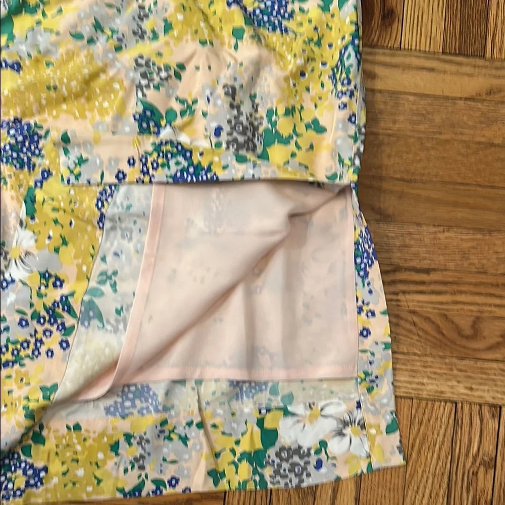 J. Crew Floral Midi Slip Skirt Casual Resort Wear - Picture 4 of 4